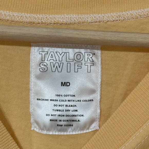 RARE Taylor Swift Golden Like Daylight Yellow Spirit Jersey T-Shirt HTF - Picture 6 of 9